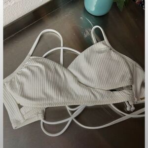 Victoria's Secret PINK white bikini top